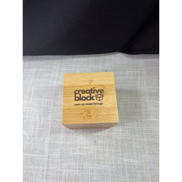 Creative Block Bamboo Box With Prompt Cards For Creativity & Mindfulness - Picture 2 of 2